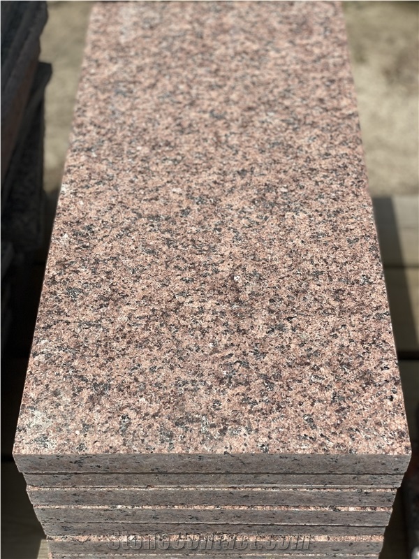 Maple Red Granite Flamed Tiles