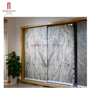 Bookmatch Marble 12mm Large Porcelain Tile Wall