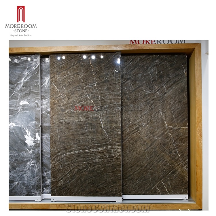 Bookmatch Marble 12mm Large Porcelain Tile Wall