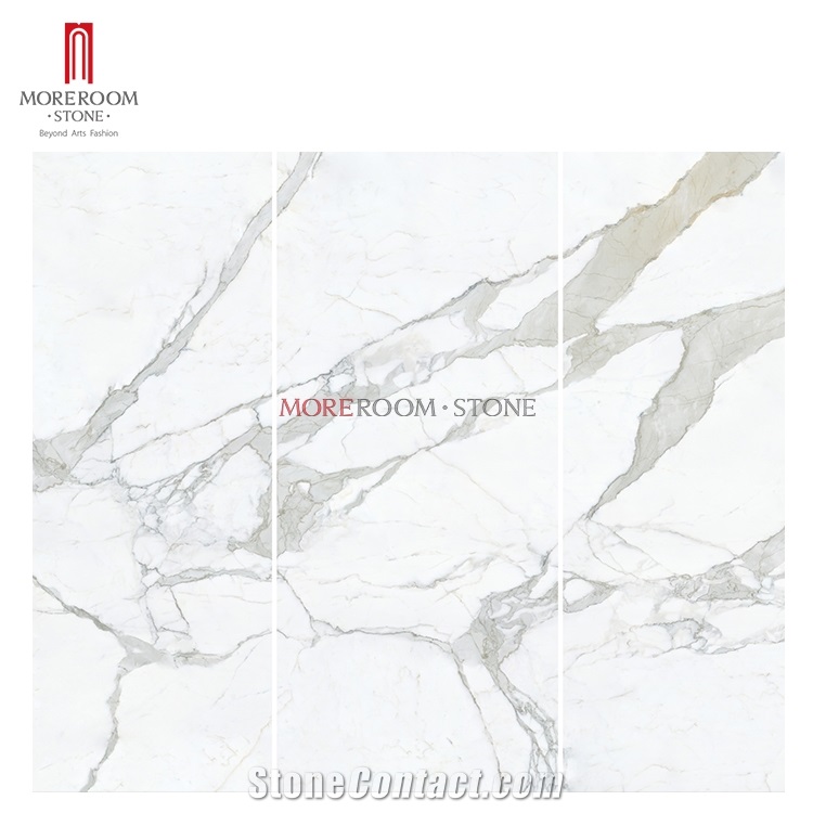 Italy Natural Calacatta Marble 12mm Porcelain Slab
