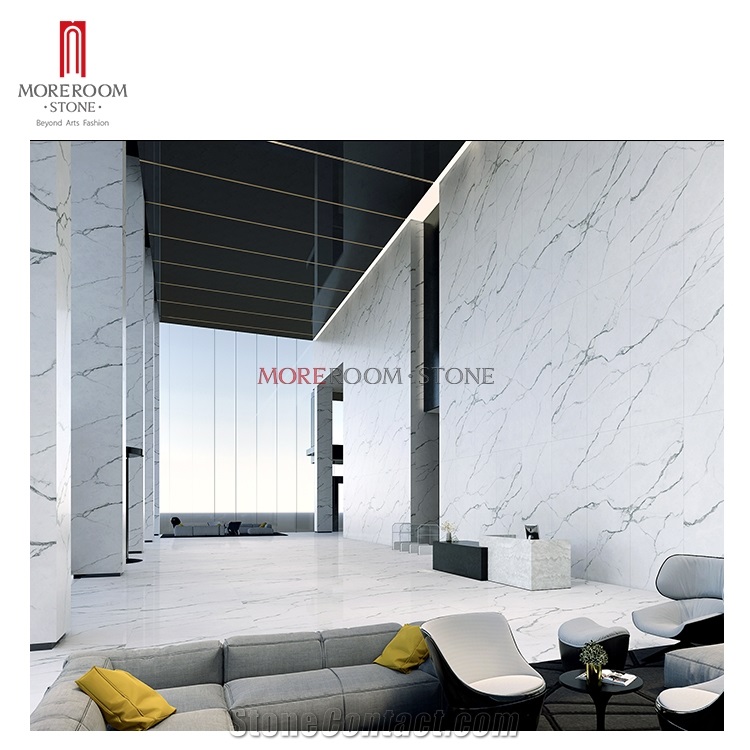 Statuario White Porcelain Slab