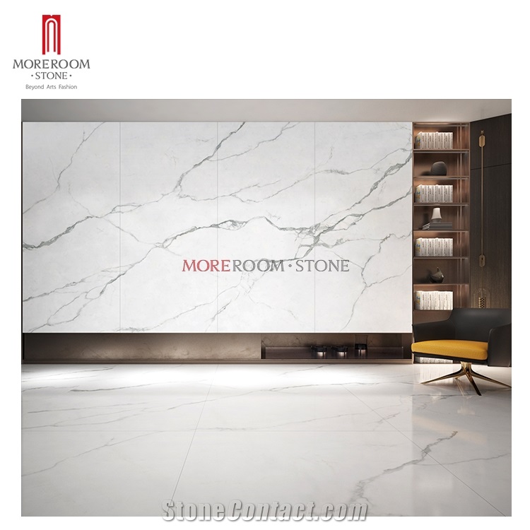 Statuario White Porcelain Slab