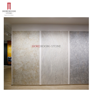 White Onyx Sintered Surface Ceramic for Countertops Wall