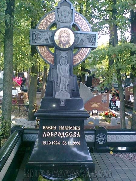 Black Granite Monuments from Karelia