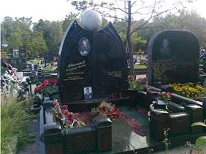 Black Granite Monuments from Karelia
