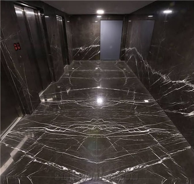 Pietra Gray Marble Tiles and Slabs