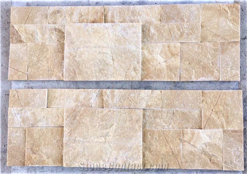 Hanphar - Cultured Panels- Yellow Marble Panel Stone Veneer