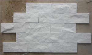 Hanphar - Milky White Split Marble Stone Wall Ledge Stone