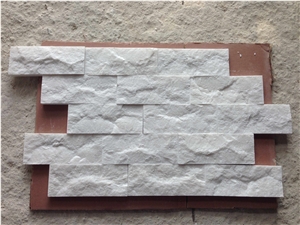 Hanphar - Milky White Split Marble Stone Wall Ledge Stone