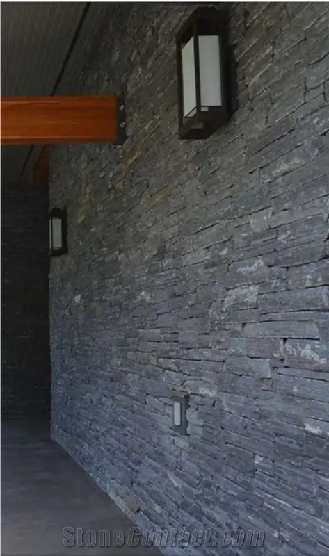Monsoon Black Quartzite (Silver Pearl) Ledge Stone