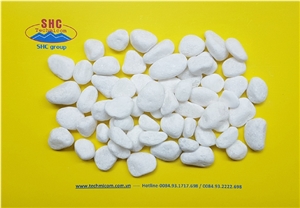 Snow White Pebble 50-80mm for Landscaping