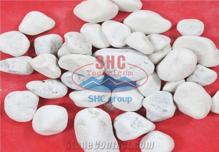 White Cream Stone for Landscaping Decoration