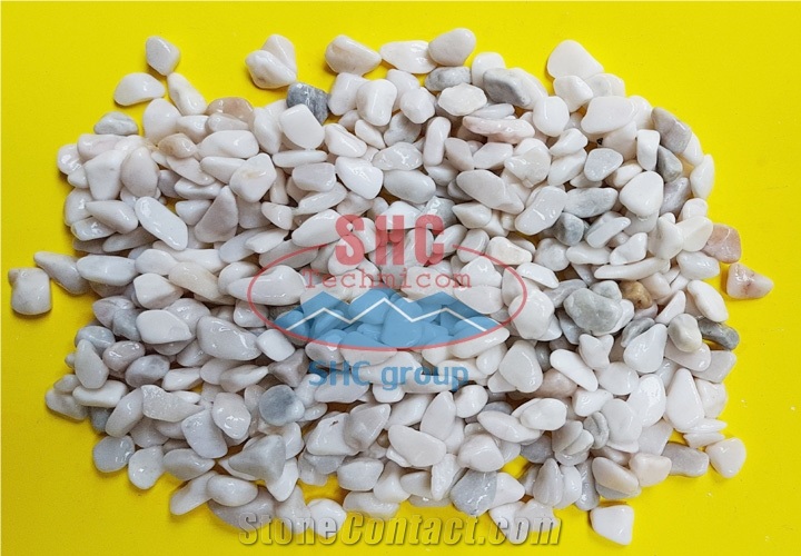 White Cream Stone for Landscaping Decoration