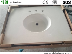 Aran White/Polished Marble Vanity Top for Bathroom