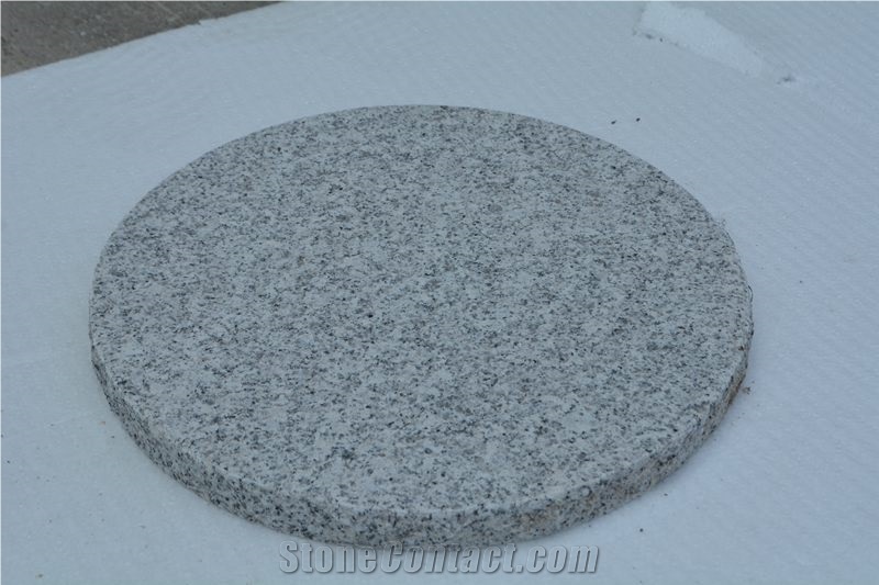 Beige Granite Round Cleft Flagstone Step Pavers