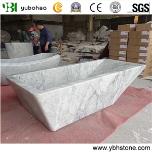 Bianco Carrara White/Marble Bathtub for Hotel