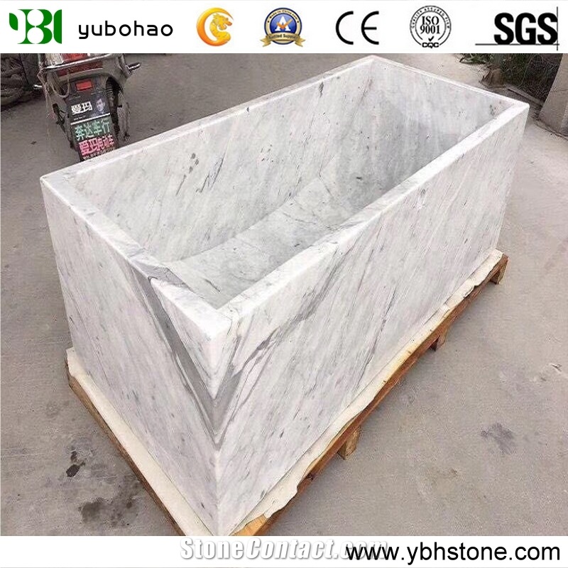 Bianco Carrara White/Marble Bathtub for Hotel