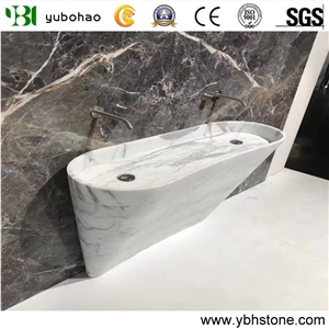 Bianco Carrara White/Marble Bathtub for Hotel