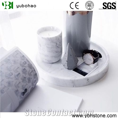 Bianco Carrara/White Marble Honed Bothroom Holders