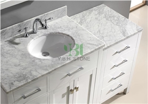 Bianco Carrara White Marble Polished Honed Top
