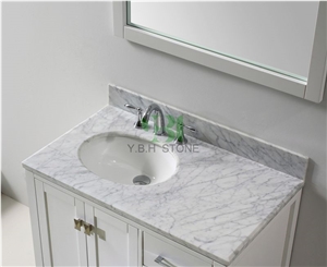 Bianco Carrara White Marble Polished Honed Top