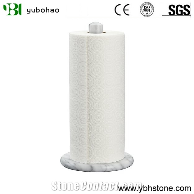 Bianco Carrara White/Natural Marble Kitchen Plates