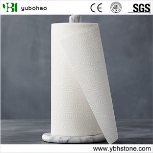 Bianco Carrara White/Natural Marble Kitchen Plates