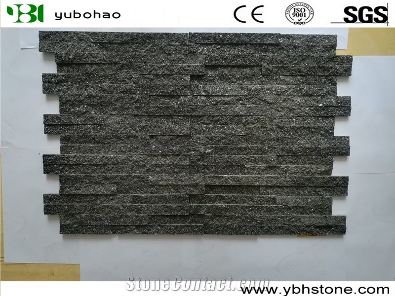 Black Quartzite/Stacked Natural Stone Wall Panels