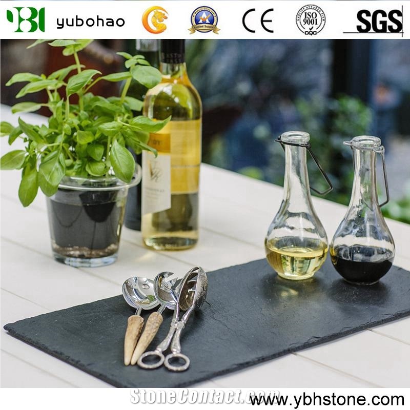 Black Slate for Kitchen Dish Used