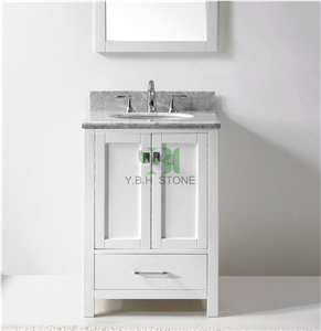 Carrara White Bath Tops, Wood Vanity Countertop