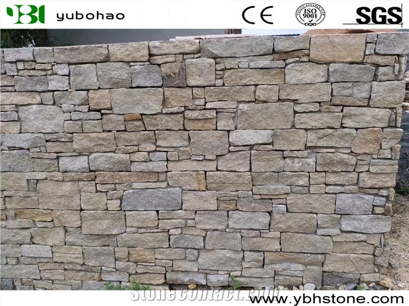 Cemented Stacked Natural Stone Wall Panel/Veneer