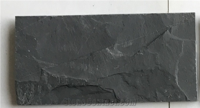 China Black Slate, Mushroom for Tile/Wall Cladding