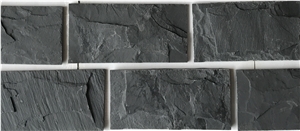 China Black Slate, Mushroom for Tile/Wall Cladding