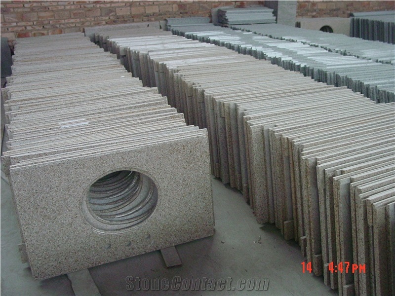 China Green, Granite Bathroom Vanity Tops