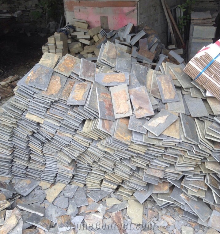 China Rustic Surface Slate, Mushroom Stone