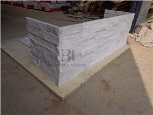 China White Quartzite Culture Stone Wall Cladding