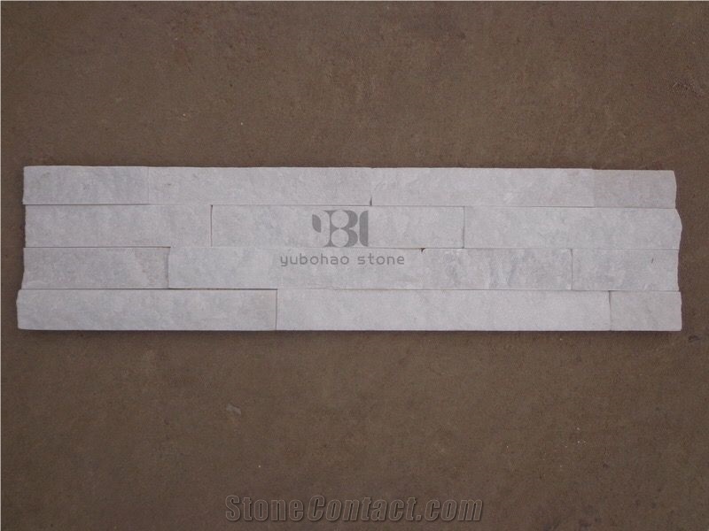 China White Quartzite Culture Stone Wall Cladding