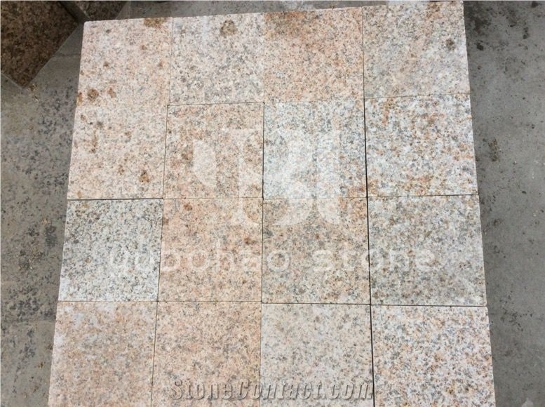 G682/Beige Granite Brick Cube Stones, Floor Paving