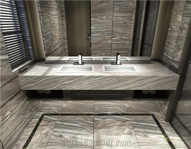 Golden Sand,Beige Marble Bathroom Sinks Vanity Top