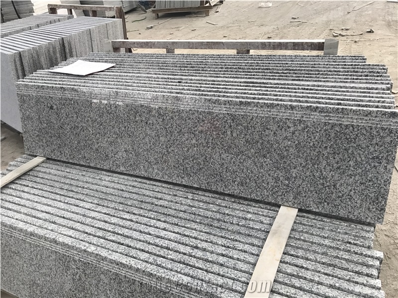 Gray China Granite, G602, Sesame White Steps
