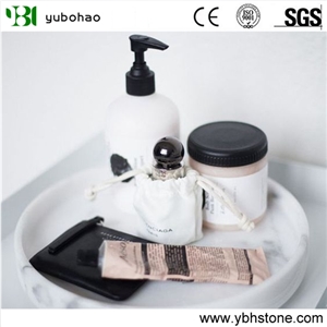 Honed White Marble Food Dish/Tray/Kitchen Sets