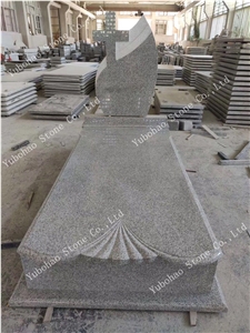 Indian Red/Customized Design Granite Tombstone