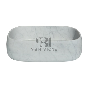Italian Bianco Carrara White Bathroom Wash Basins