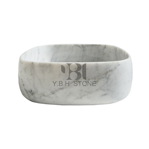 Italian Bianco Carrara White Bathroom Wash Basins