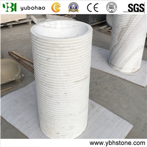Jazz White/Marble Wash Hand Basin for Bathroom