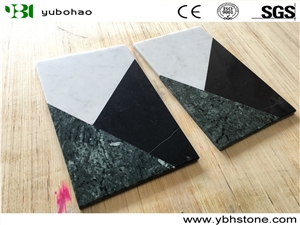 Mixed Color/Honed Marble Dish Kitchen Accessories