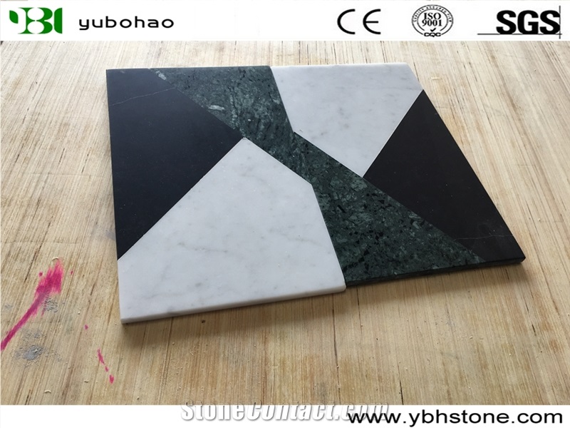 Mixed Color/Honed Marble Dish Kitchen Accessories