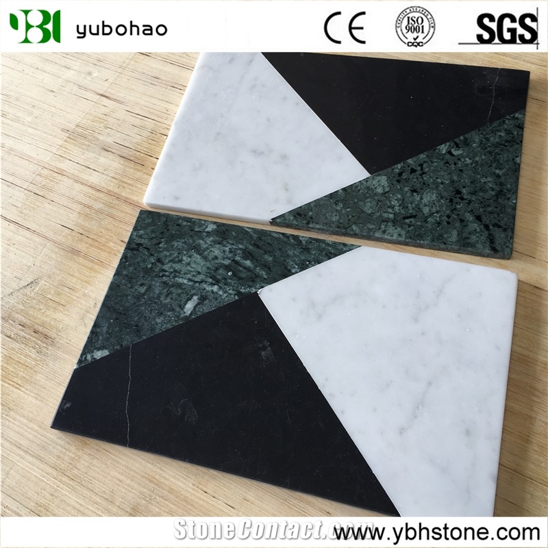 Mixed Color/Honed Marble Dish Kitchen Accessories