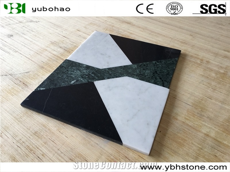 Mixed Color/Honed Marble Dish Kitchen Accessories