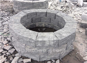 Sesame White/G654, Black Stone Cube/Paver Stone